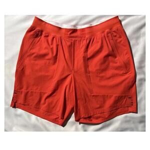 NEW Lululemon License to Train Linerless Short 7" Size XL Autumn Red ATRD $88